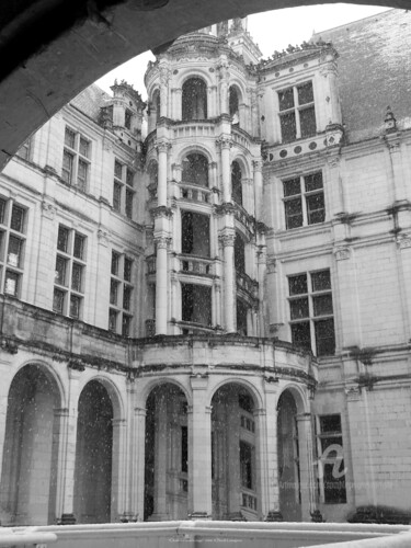 Chambord sous la neige